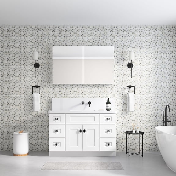 High - definition Mirror, Quiet Closing - Elevate Your Bathroom Routine