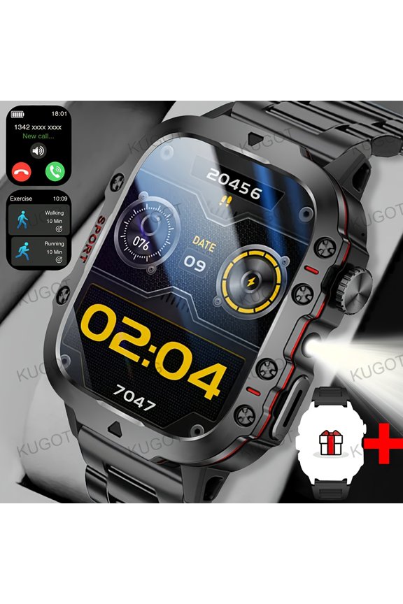 High-definition full screen touch, Men's and Women's sports smartwatches, dial/ answer calls, count calories, multi sport mode, call information alarm reminder multifunctional smartwatch