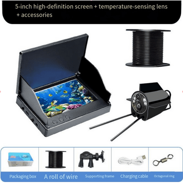 High-definition underwater fish finder, underwater visual camera, late night induction fishing artifact, underwater temperature sensing monitoring equipment