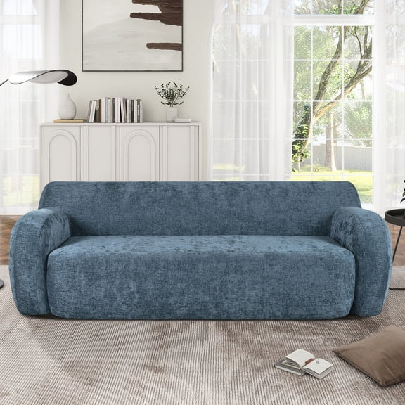 High - density Foam, Polyester Fabric | 3 - Seater Sofa for Bedroom Lounging | Soft and Cozy Experience