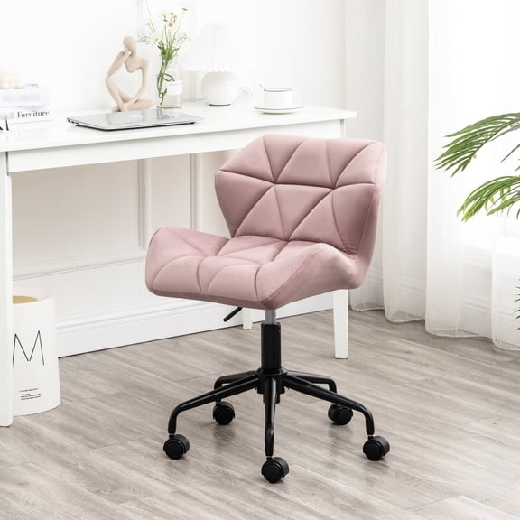High - density Foam and Velvet | Adjustable Seat Height for Workspace | Sturdy Metal Base for Long - lasting Use