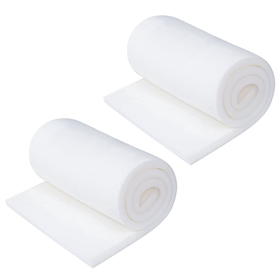 Millsilo 24 x 72 x 6" (2-Pack) High-Density Foam Cushion Replacement Pads, Firm Seat Foam Inserts for Long Bench, Sofa & Window Seating