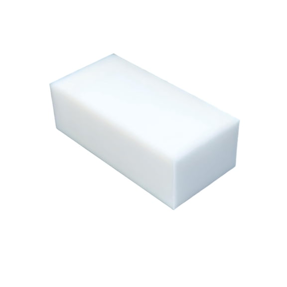 High density polyethylene () plastic block 2