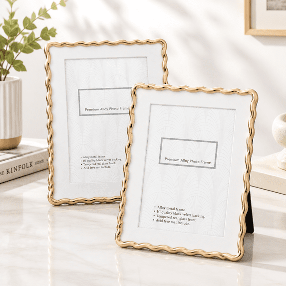 High-end 10x12'' Heavy-duty Zinc Alloy Picture Frames 2-pack With Acid ...