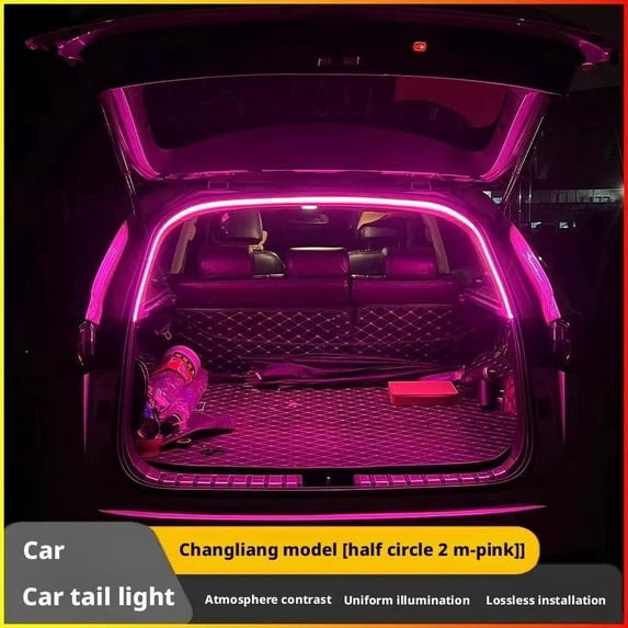 High-end Car High Brightness Trunk Ambient Light Interior Decoration LED Sensing Wiring Light Tailgate Automatic