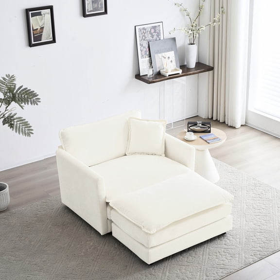 High - end Chenille Fabric - Convertible to Sectional Sofa - Home Spaces - Body - supporting Comfort
