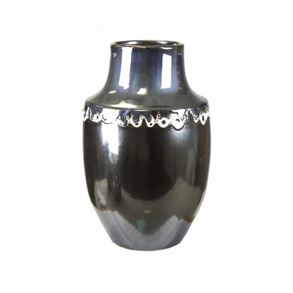 High-end Decorative Ceramic Vase, Silver