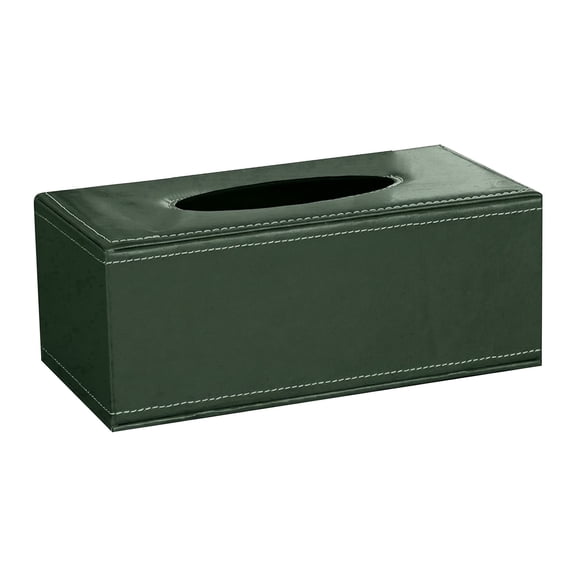 High-end Fashion Leather Tissue Box Holder, Rectangular Napkin Facial Tissues Holder Dispenser,Home Office Car Tissue Box Cover Decorative Container
