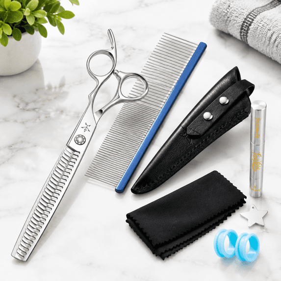 Hig Cat High-end Professional Dog Thinning Teeth Blending Shears Pet ...