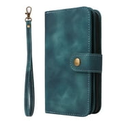 High-end Wallet Case for HUAWEI P30 LITE, Premium PU Leather Magnetic Handbag Zipper Pocket Card Slots with Wrist Strap Flip Case