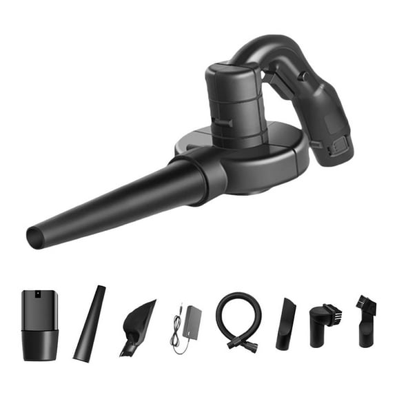 High-end black (C) $ hair dryer rechargeable lithium electric blower high-power industrial small car dust removal dust blowing snow dust collector