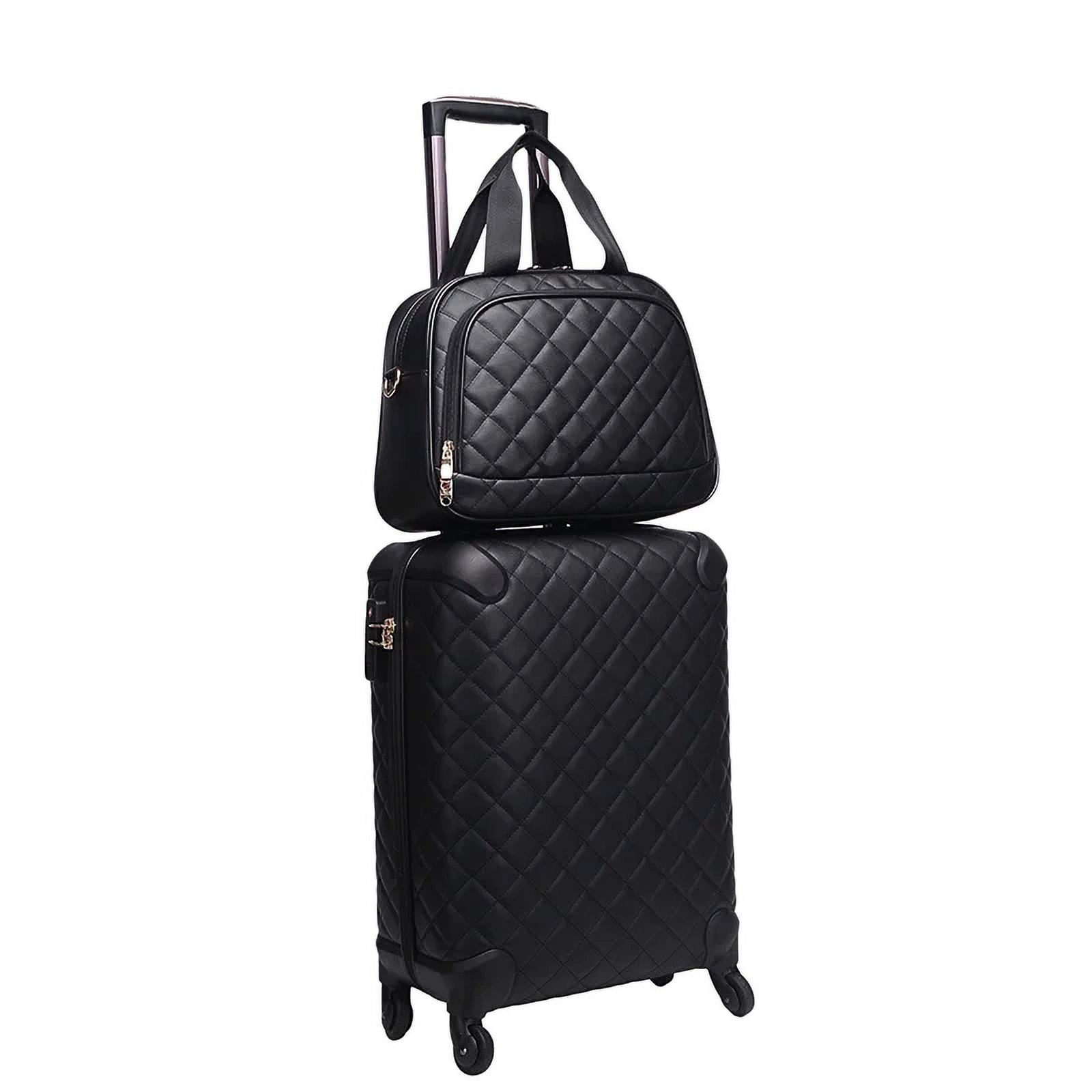 Highend luxury brand suitcases on wheels handbag spinner rolling