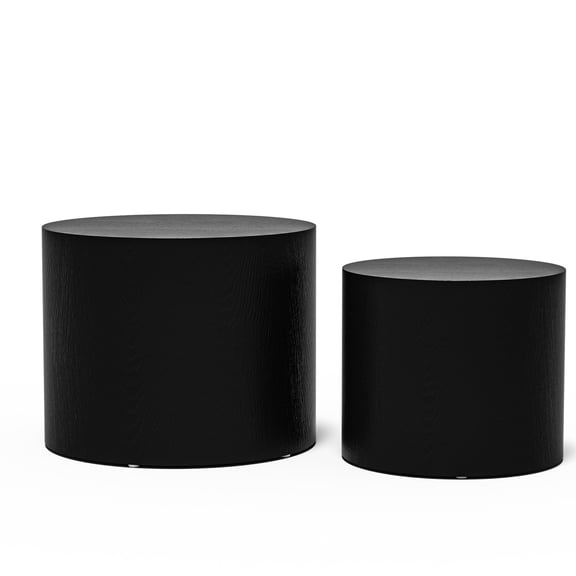 High - end veneer technology / Multiple room applications / Two - piece side table set