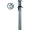 thumbnail image 1 of High-flow Grid Lavatory Drain without Overflow Holes, Polished Chrome, 1 of 1