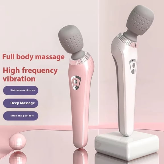 High-frequency vibration portable massage stick, variable intensity full body recovery, rechargeablepink