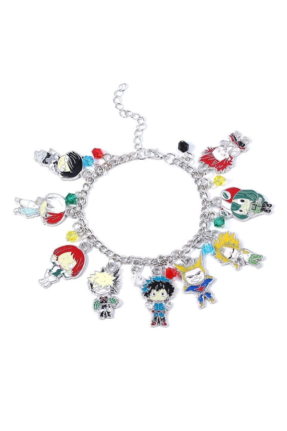 High-grade Anime "My Hero Academia" Multi-Character Charm Bracelet and Bangle, Fan Memorial Gift Jewelry-329