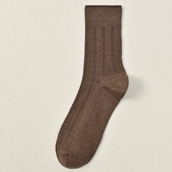 High-grade Comfortable Boneless Suture Cotton Sweat Absorbent Breathable Deodorant Mid-tube Autumn And Winter Socks Men 2PCS