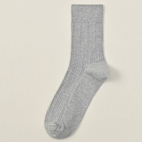 High-grade Comfortable Boneless Suture Cotton Sweat Absorbent Breathable Deodorant Mid-tube Autumn And Winter Socks Men 2PCS