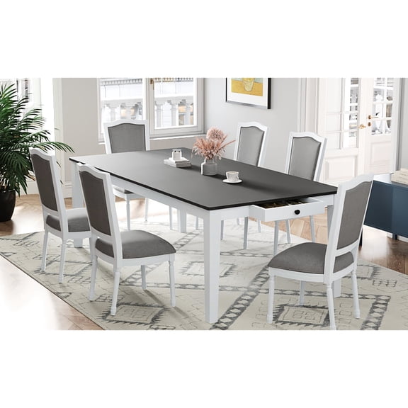 High - grade solid wood - Extendable table for more space - Family dining time - Durable and stylish set