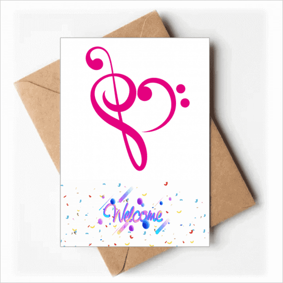 High-nute Low-nute Hearts Welcome Back Greeting Cards Envelopes Blank