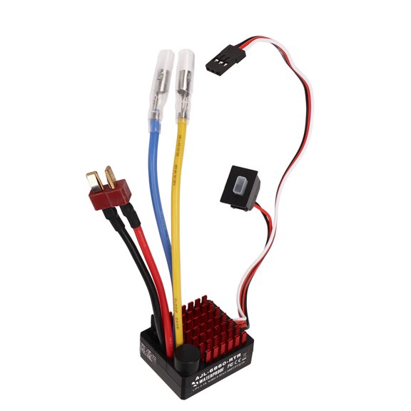 High-performance 60A RC Brushed ESC Automatic Throttle Detection, Waterproof, Brushed Motor Support