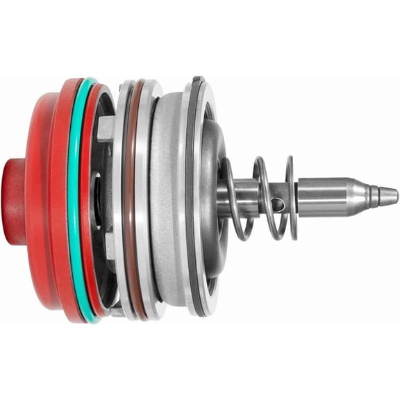 High performance Corvette Servo Piston Assembly with Cover & Snap Ring Compatible with GM 1982-2014 Corvette 700R4 4L60E 4L65E 4L70E Transmissions, Red