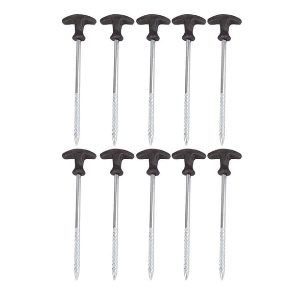High-performnace Tent Stakes Heavy Duty Tent Camping Stakes Tent Pegs for Canopys Ground Garden 10 Pack