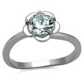 thumbnail image 1 of High polished (no plating) Stainless Steel Ring with AAA Grade CZ in Clear for Women Clear Stone Color Style TK1540 Size 10, 1 of 4