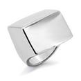 thumbnail image 1 of High polished (no plating) Stainless Steel Ring with No Stone for Women Minimalist Theme No Stone Stone Color Style TK134 Size 9, 1 of 5