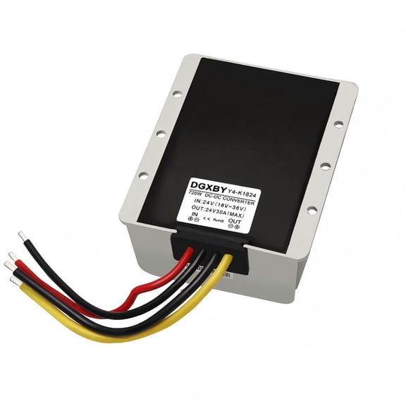 High-power 24V TO 24V 30A DC Power Converter 18-36V TO 24V Automatic Step-up and Step-down for golf Clubs and cars