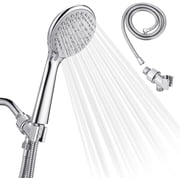 High pressure 5 Functions Showerheads Hand Held Shower Heads,Detachable Handheld Shower Head with Hose - Extra Long 4.7 ft. Stainless Steel Hose and Holder.