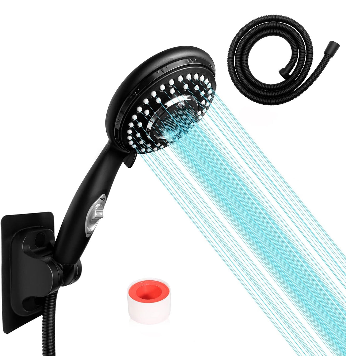 High pressure RV Shower Head with on off switch Shower Head Replacement