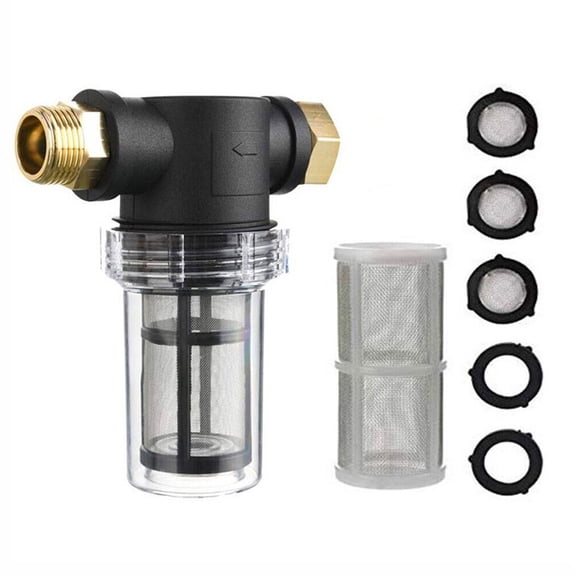 High pressure car washing machine inlet filter threaded joint garden hose