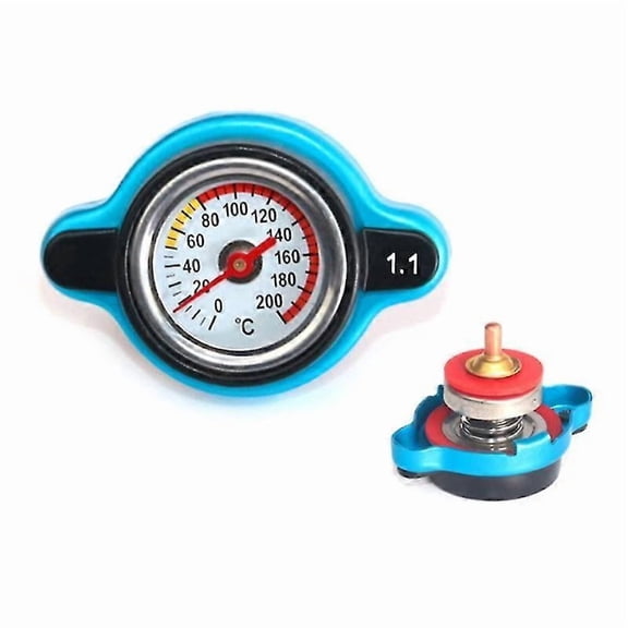 High pressure radiator cap with thermometer 0.9/1.1/1.3 Bar Radiator cap