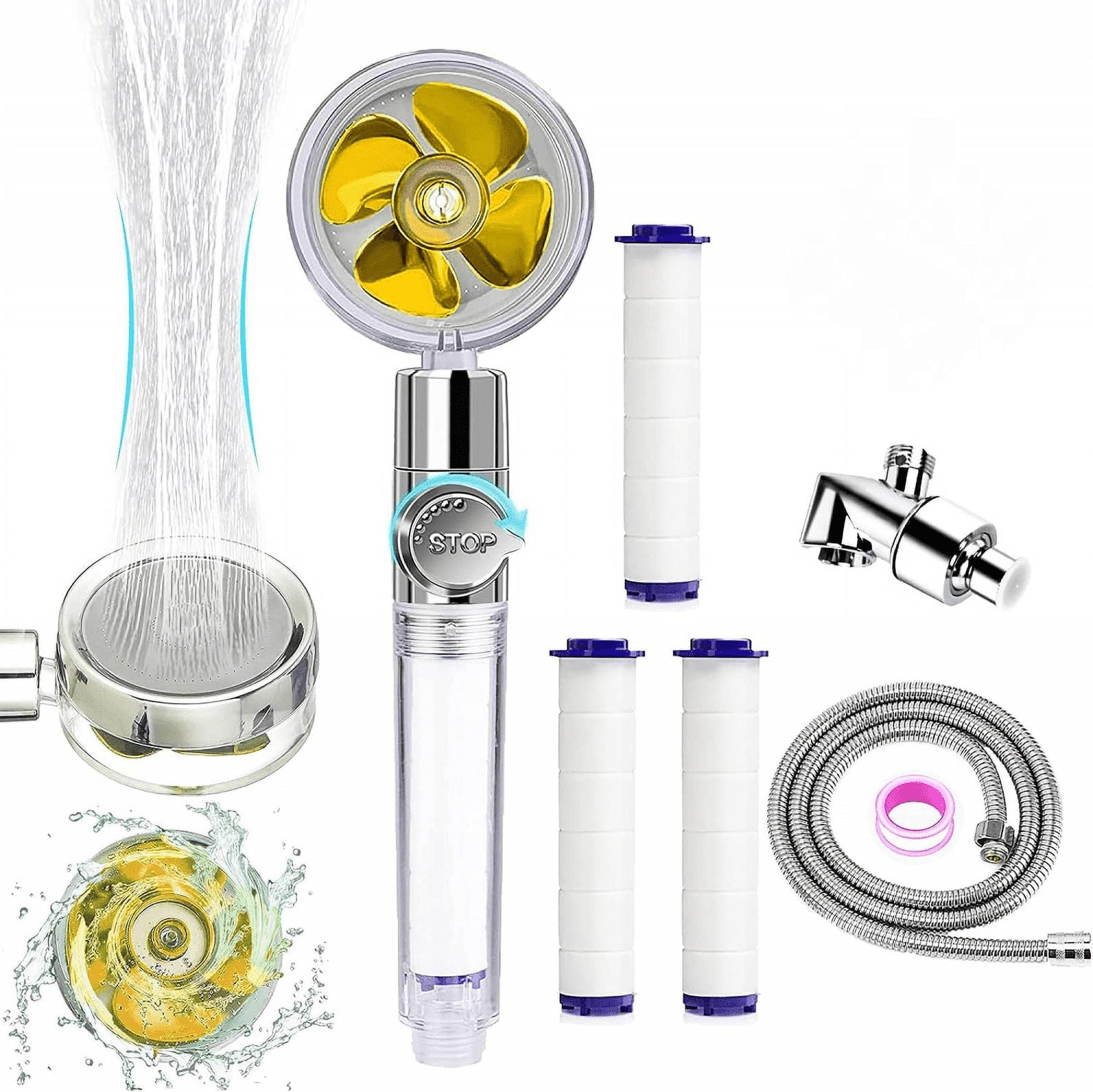 High pressure shower head, handheld turbofan shower, hydrojet shower