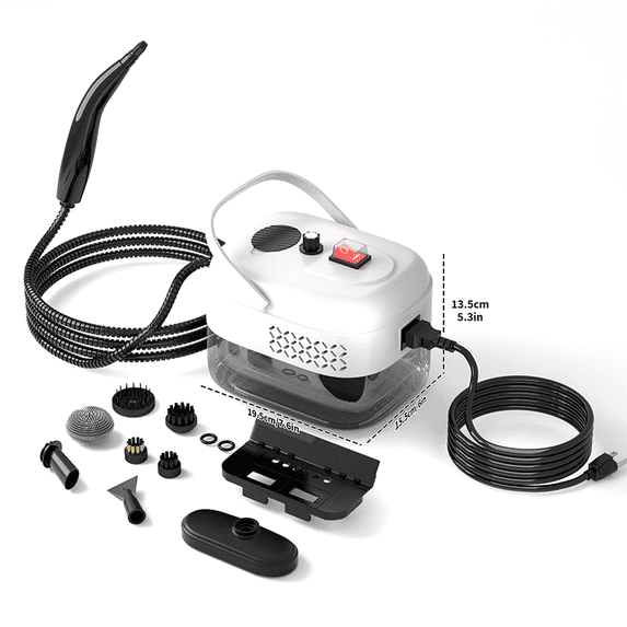 Home handheld steam cleaner, suitable for various scenarios including carpet cleaning, range hood, car interiors, kitchens, bathrooms, etc., also perfect for gifting to friends