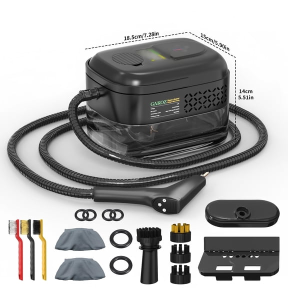Steam cleaner, high-temperature carpet cleaner, handheld household steam cleaner, steam cleaner, easy to carry, suitable for kitchen fumes, sofas, small air conditioners