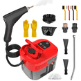 thumbnail image 1 of High pressure steam cleaner, high-temperature carpet cleaner, handheld household steam cleaner, steam cleaner, easy to carry, suitable for kitchen fumes, sofas, small air conditioners, 1 of 6