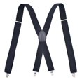 thumbnail image 1 of High-quality Braces Unisex Extra Wide with 4P Clips Solid Color Trousers Drop Clip, 1 of 2