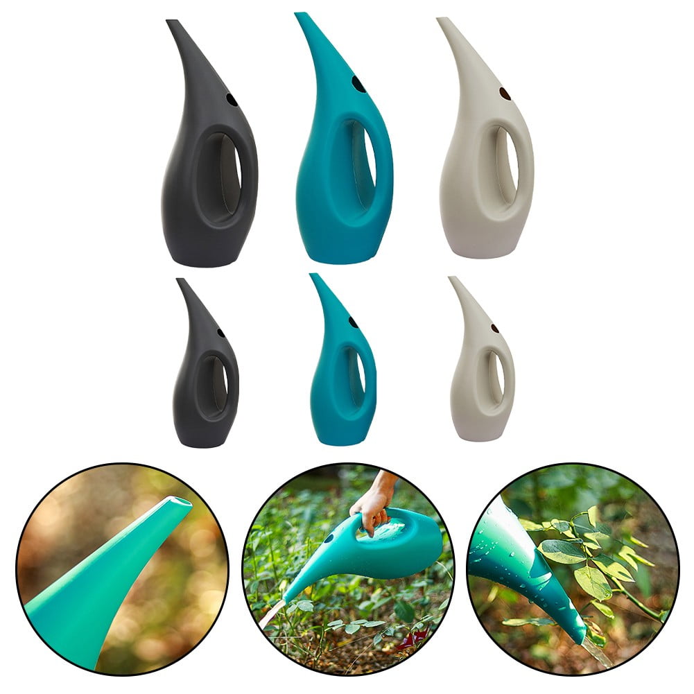High-quality Long Spout Watering Cans for Efficient Indoor Plant Watering- A Dark Gray 2.5L Smile Home