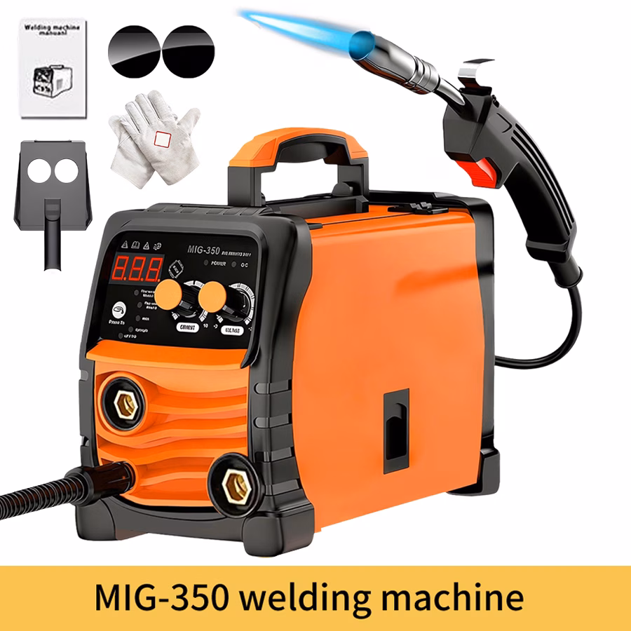 High quality MIG-350 110V welding machine, three in one welding core/handheld welding machine, LED display screen, complete DIY welding kit
