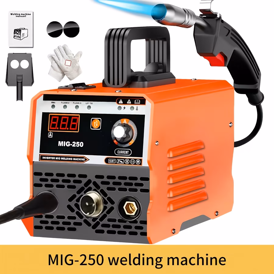 High quality MIG-350 110V welding machine, three in one welding core/handheld welding machine, LED display screen, complete DIY welding kit