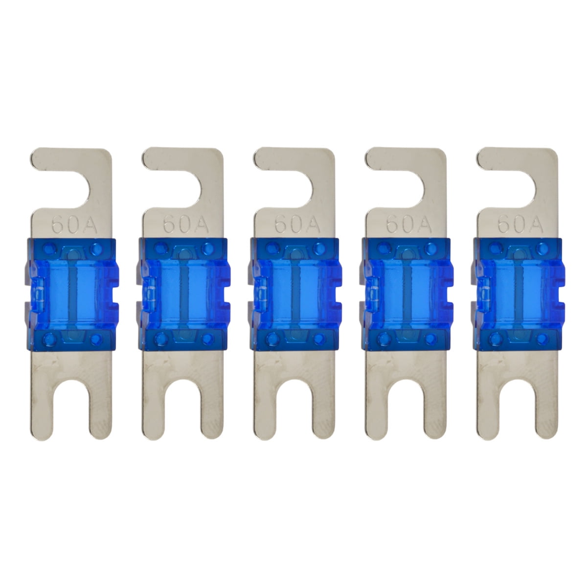 High-quality Nickel Plated 60A Amp Mini ANL Fuse (5 pack)