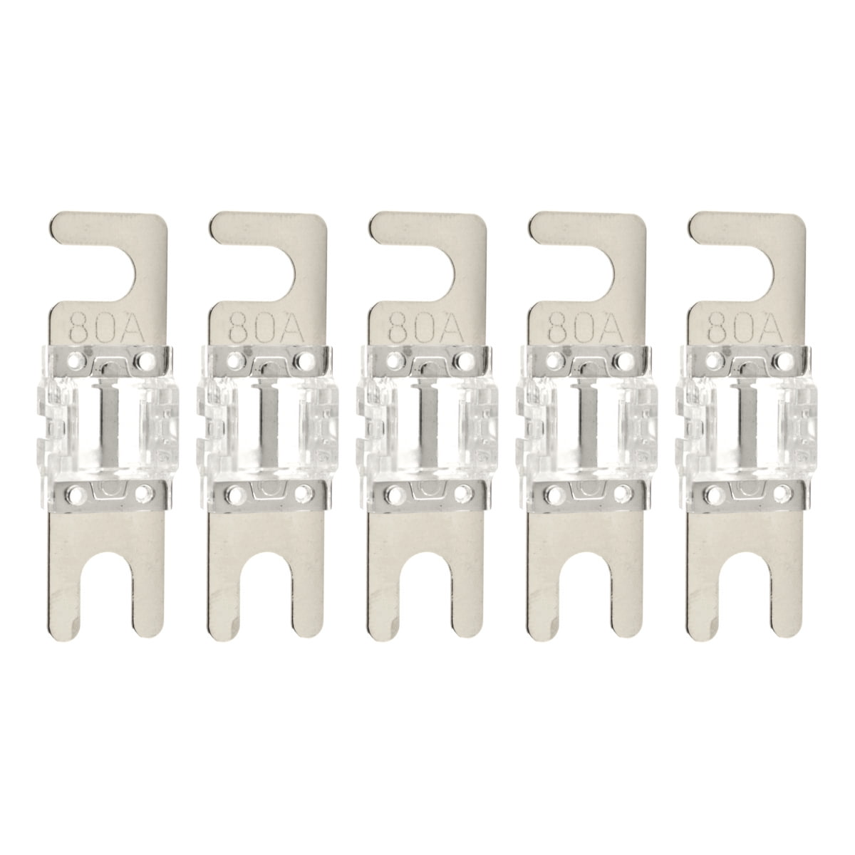 High-quality Nickel Plated 80A Amp Mini ANL Fuse (5 pack)