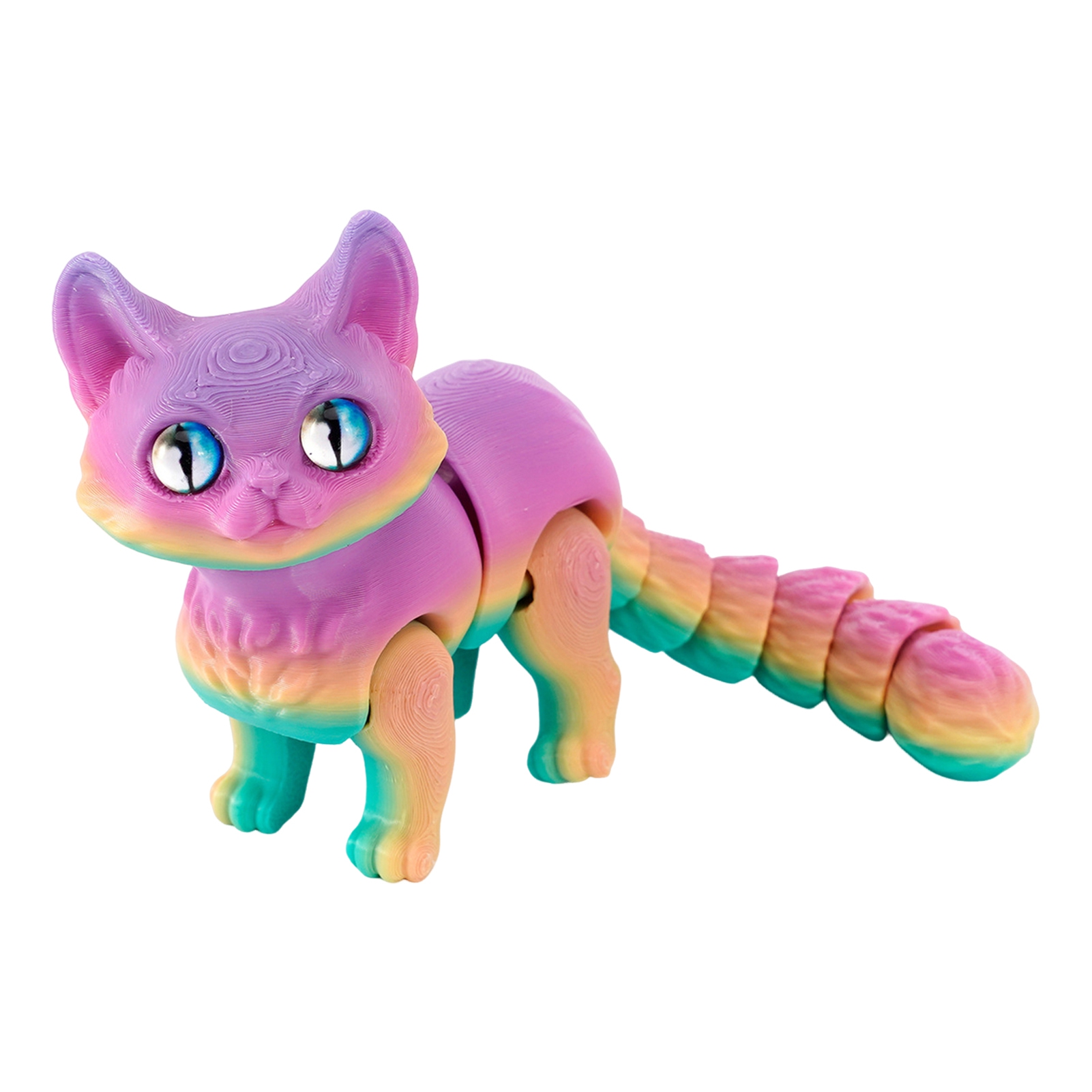 3d Printed Dogs 3D Printed Cat Stress Relief Toy Flexible Poseable 