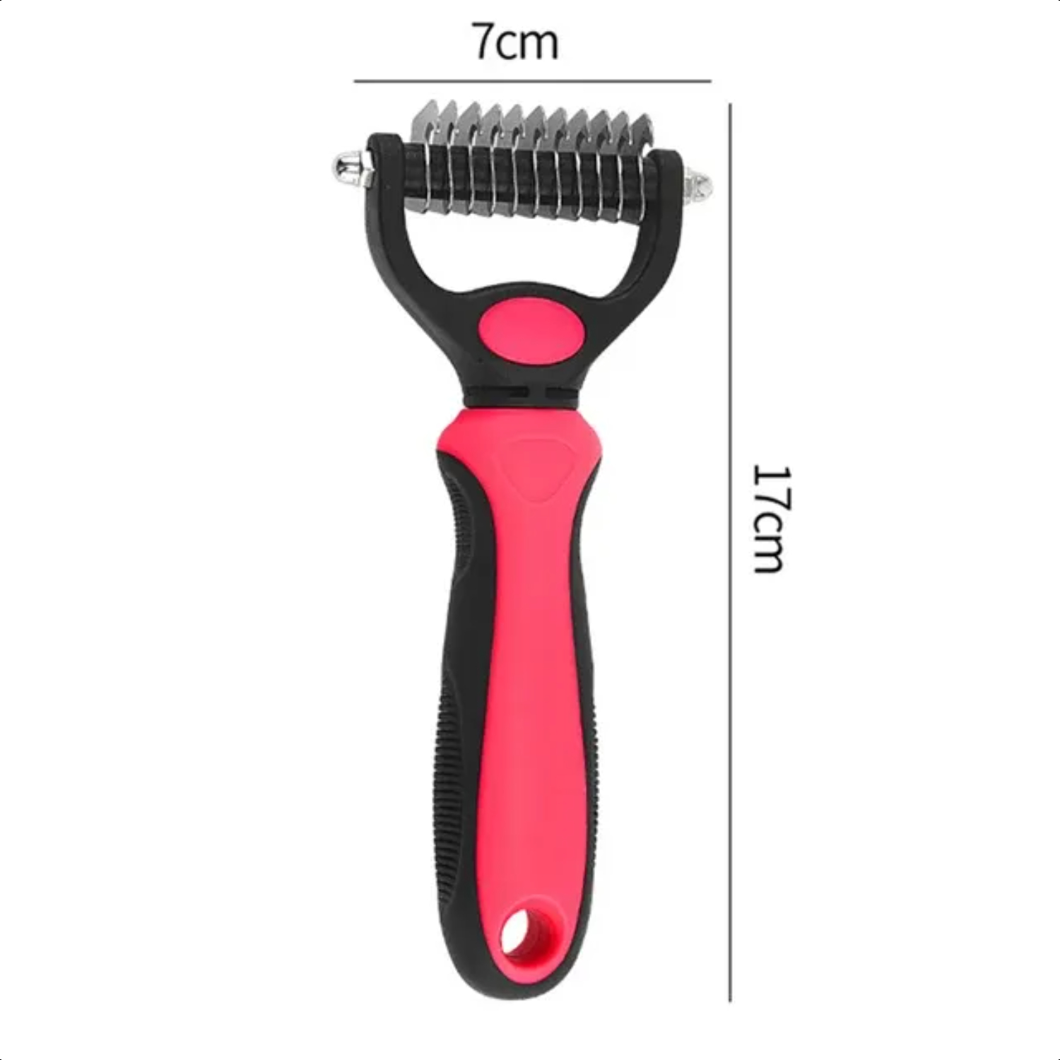 Highquality professional dualsided deshedding brush for clean healthy