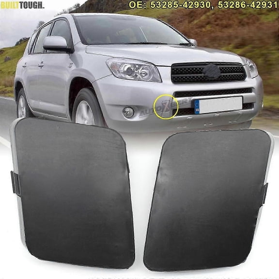 High quality2pcs Front Tow Hook Cover Bumper Towing Trailer Right Left Cap For XA30 2006-2008 53285-42930 53286-42931 Car Parts