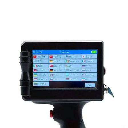 High-resolution, fast-drying color handheld inkjet printer for trademarks/lot numbers/serial numbers/labels/barcodes ,Crisp, Vibrant Prints