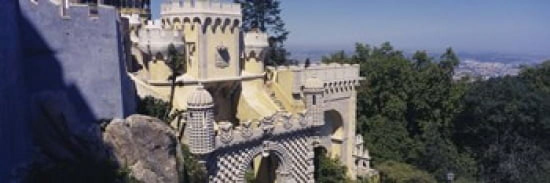 High section view of a building Pena Palace Palacio Nacional De Sintra Portugal Canvas Art - Panoramic Images (18 x 6)