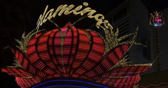 High section view of a casino Flamingo Casino Las Vegas Nevada USA Canvas Art - Panoramic Images (24 x 12)